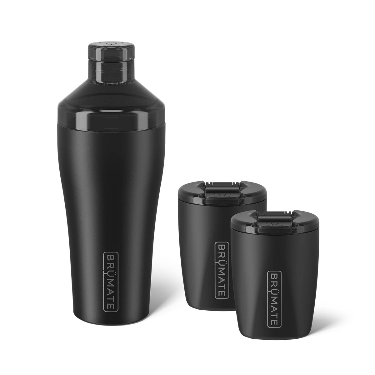 Cocktail Shaker + Rocks Bundle | Matte Black