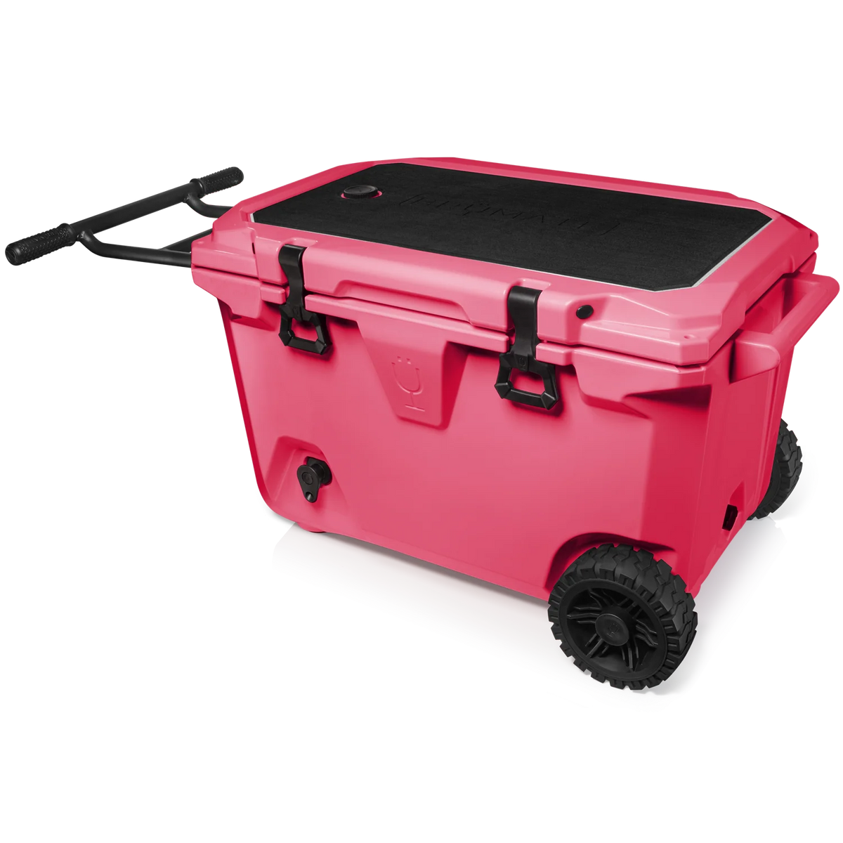 BrüTank 55-Quart Rolling Cooler | Neon Pink