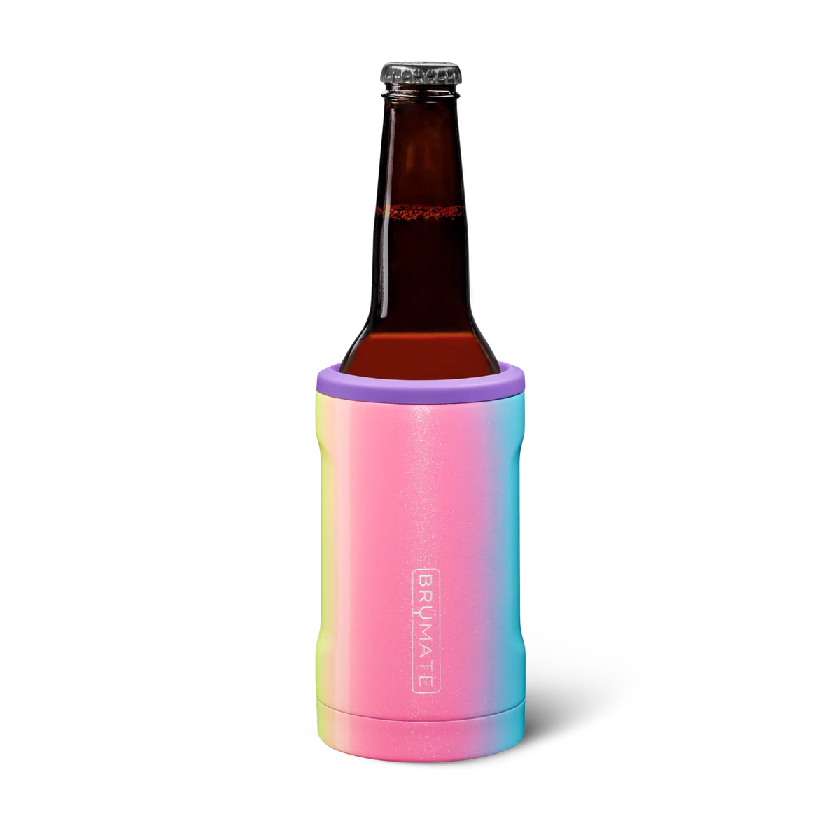 Hopsulator Bott'l | Glitter Rainbow | 12oz Bottles